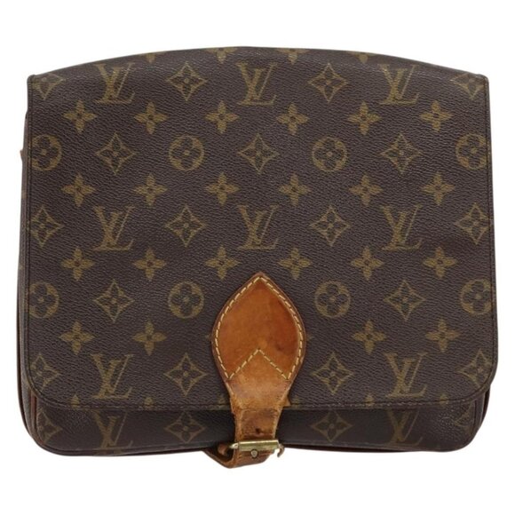 Authentic LOUIS VUITTON Monogram Cartouchiere GM Shoulder Bag M51252 LV - Picture 5 of 16